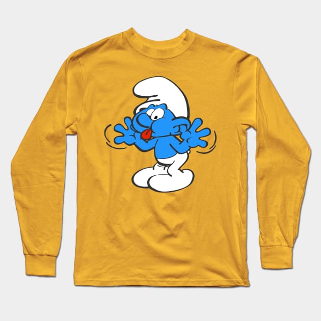 smurf Long Sleeve T-Shirt by small alley co